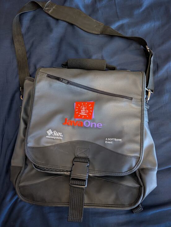 Vintage Java One Sun Microsystems Laptop Computer 3 in 1 Bag 16" x 13"